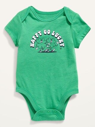 Unisex Matching Graphic Short-Sleeve Bodysuit for Baby | Old Navy (CA)