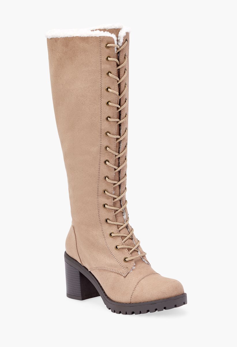 Asher Sherpa-Lined Lace-Up Boot | ShoeDazzle