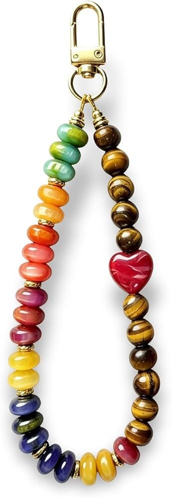 Handmade Healing Stone Phone Charm Wrist Strap | Amazon (US)