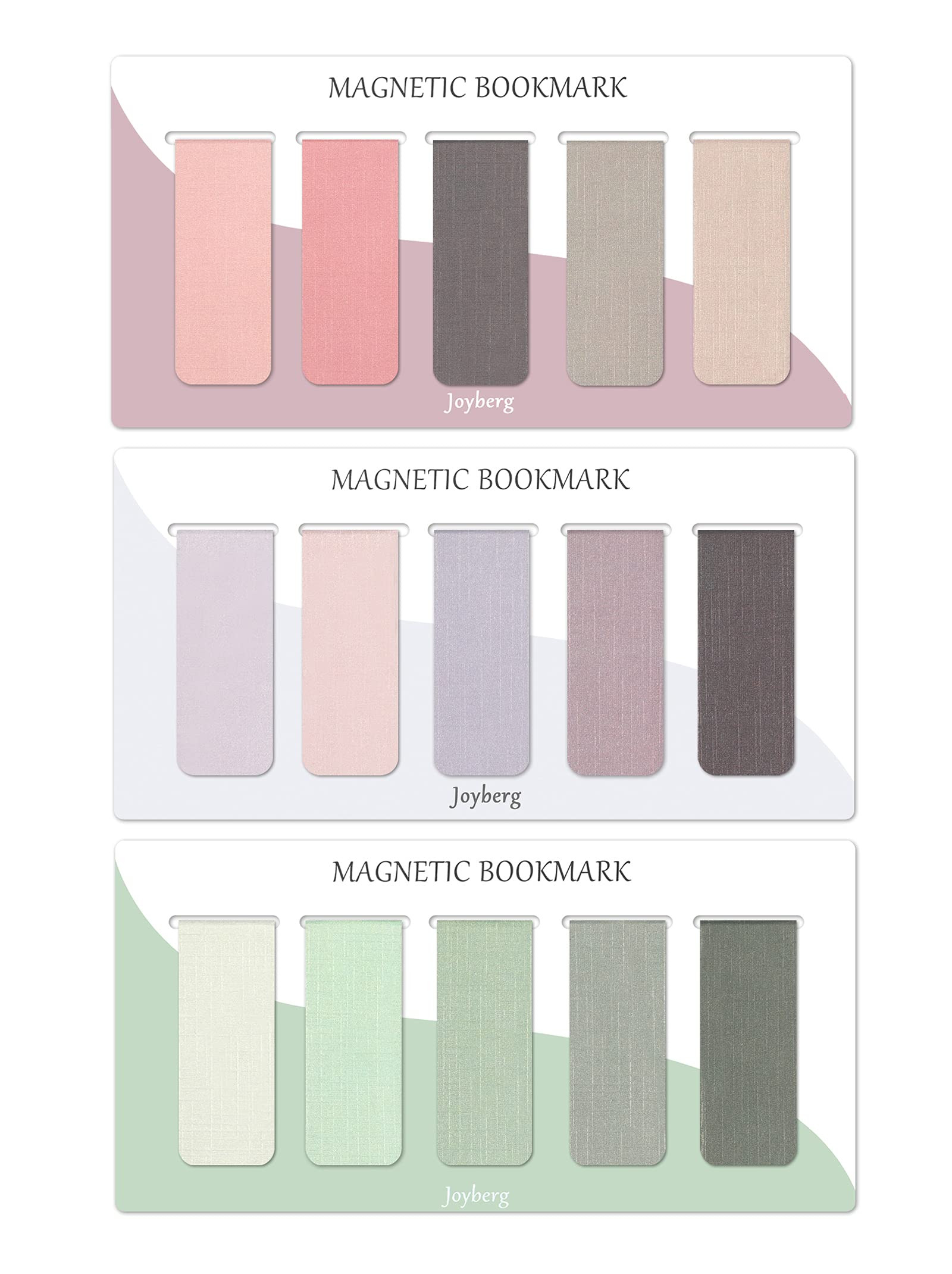 15 Pieces Bookmark, Magnetic Bookmarks for Women, Men, Book Lovers, Page Markers for Students Tea... | Amazon (US)