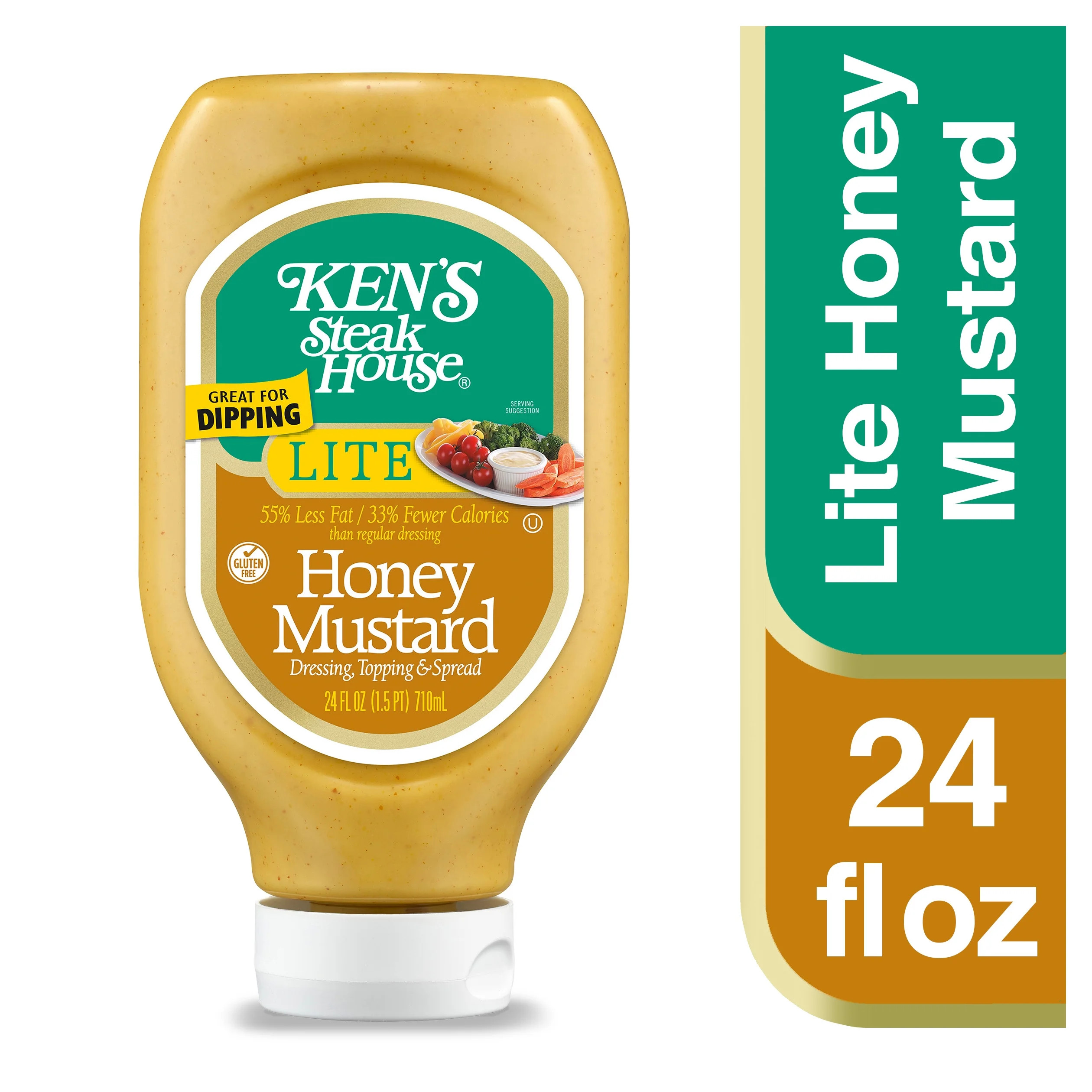 Ken's Steak House Lite Honey Mustard Salad Dressing 24 fl oz | Walmart (US)
