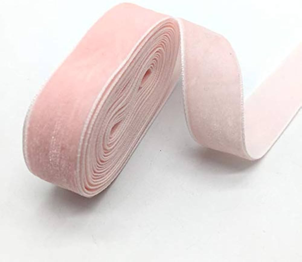 Worlds Pink Velvet Ribbon 5 Yards 5/8"Inch(16mm) | Amazon (US)