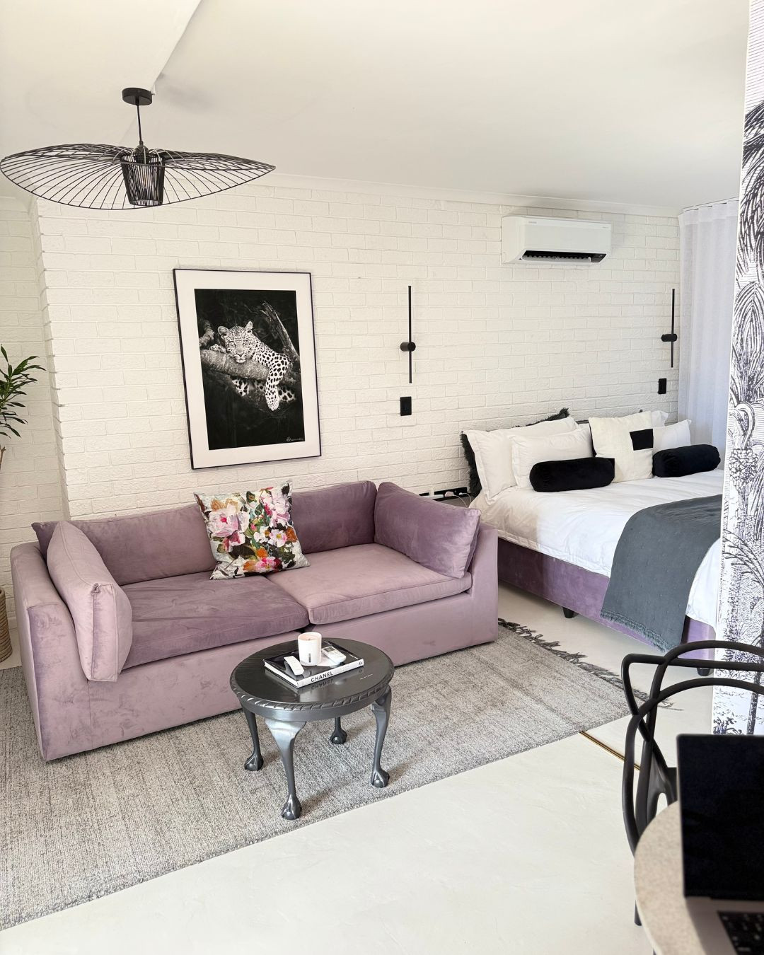 Velvet texture meets soft lavender tones in this cozy-chic bedroom. Tap to shop the exact pieces I used—including that plush couch and modern sconces! 

 #LTKHome #LTKSaleAlert #LTKFamily