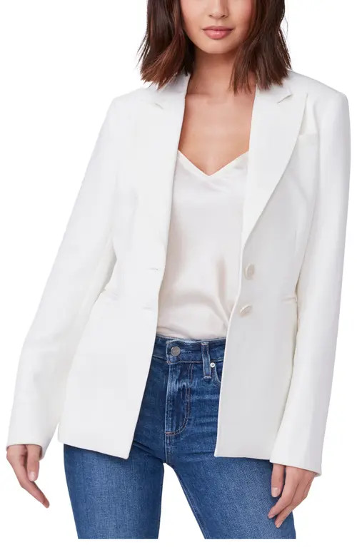 PAIGE Chelsee Blazer in Ecru at Nordstrom, Size X-Large | Nordstrom