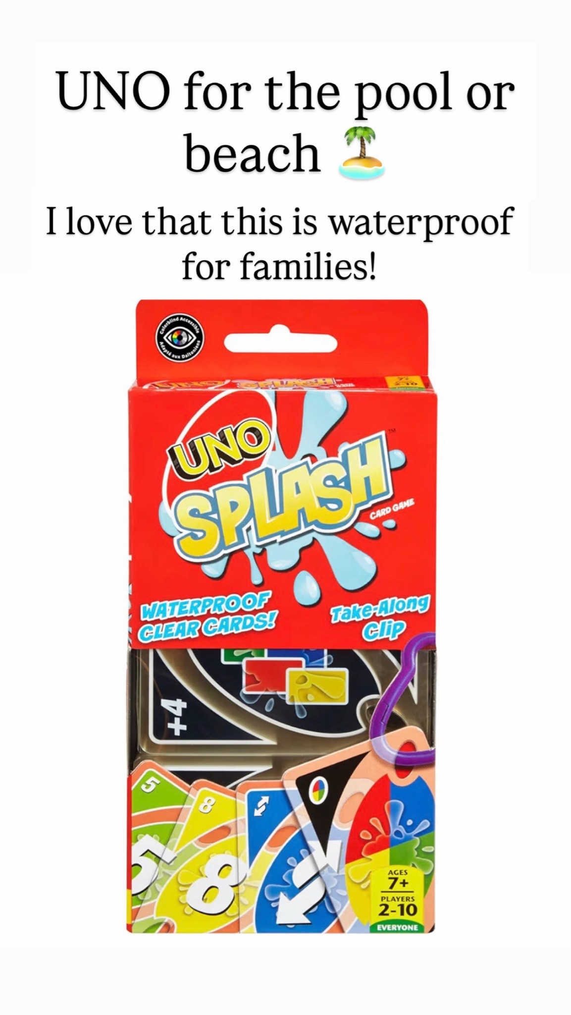 Waterproof UNO

#LTKKids