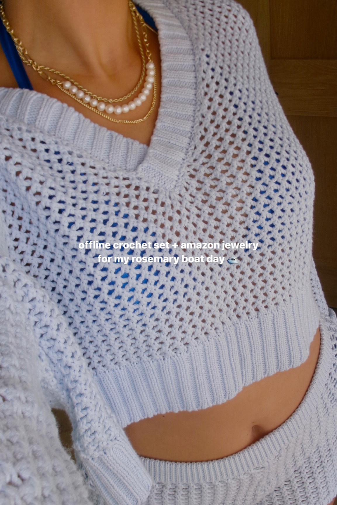 this crochet set is technically suppose to be athleisure, but i wore it as a bikini cover up for our boat day 🛥️

#LTKActive #LTKWorkwear #LTKOver40
