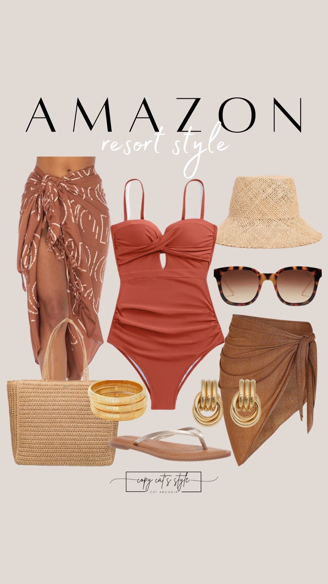 Amazon resort style finds. Amazon swimsuits, sandals, beach bags, coverups, and more! 

#LTKStyleTip #LTKSwim #LTKFindsUnder50