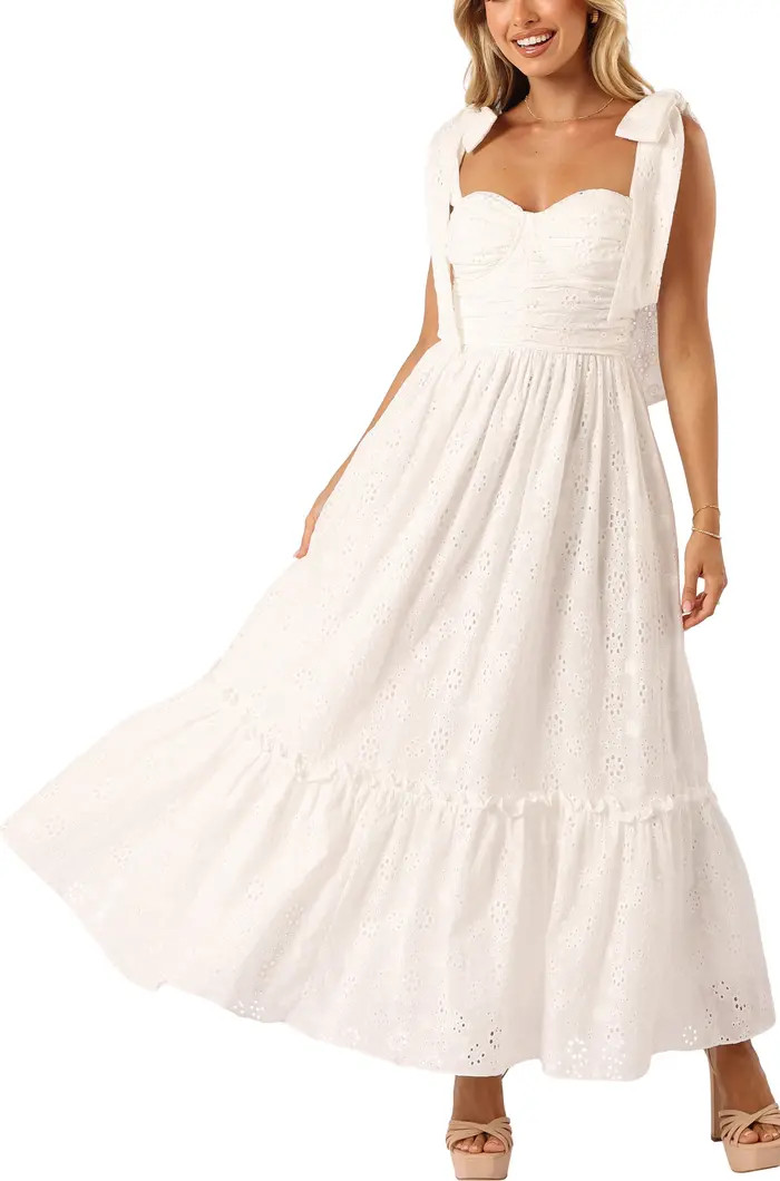 Fiora Eyelet Embroidery Maxi Dress | Nordstrom