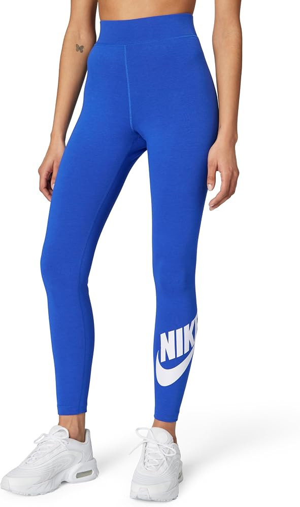 Nike Women's Sportswear Classics High-Waisted Graphic Leggings, Black/White, Medium at Amazon Wom... | Amazon (US)