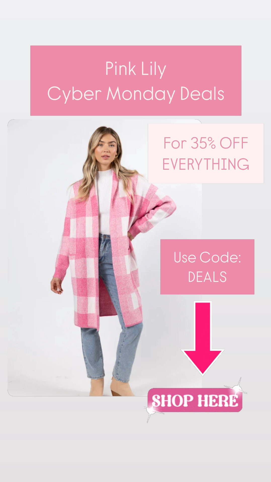 Shop Pink Lily Cyber Monday Deals. Use code: DEALS for 35% off EVERYYHING

SHOP DOORBUSTERS and get 40% off using code: BFS39ZXZCX

More favorite holiday and Christmas finds below

Christmas gifts, cyber Monday, sequin skirt, holiday outfit, gifts for her, gift ideas, Christmas sweatshirts, sale

Winter coat, gifts for her, gift ideas, Christmas, holiday, winter coats, sherpa coat

#LTKSaleAlert #LTKFindsUnder50 #LTKWatchNow