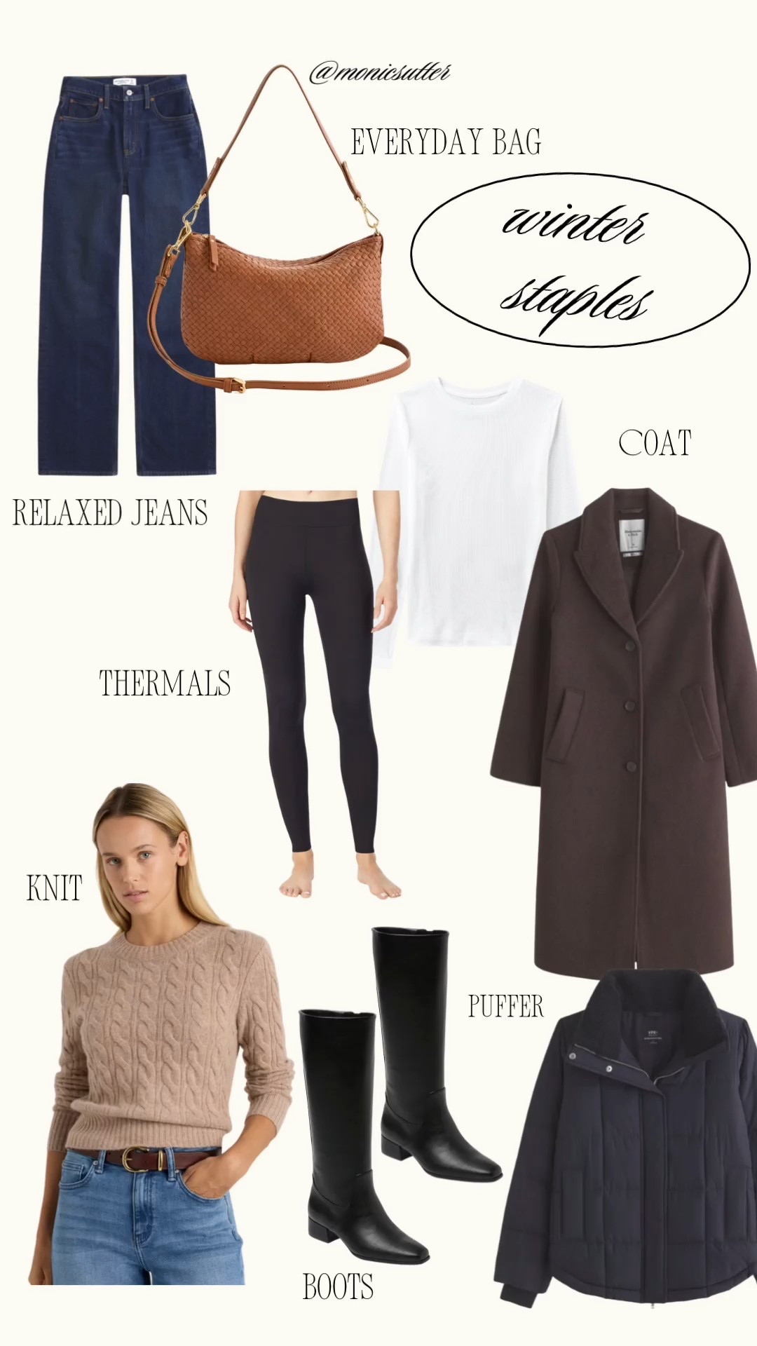 Winter Staples I Actually Wear on Repeat (5’2 Mom Approved)
My everyday cold-weather uniform always comes back to the same pieces: relaxed denim, a warm knit, base-layer thermals, a great coat, and boots that look chic but stay practical.
Saved everything here so you can build a cozy winter capsule without overthinking it.


#LTKHoliday #LTKGiftGuide #LTKPetite