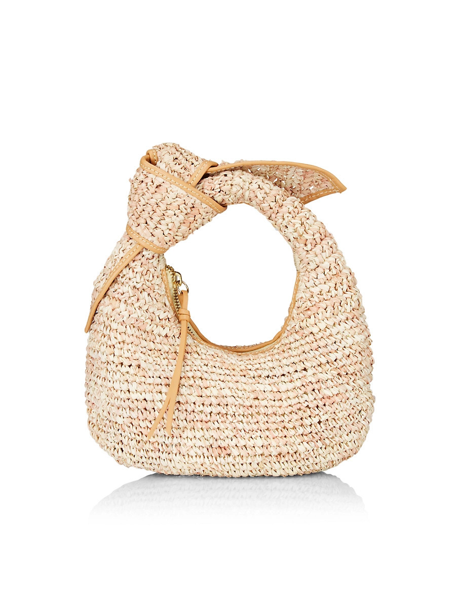 Women's Josie Raffia Knot Bag - Mixed Natural | Saks Fifth Avenue