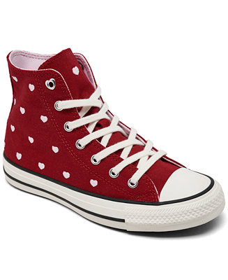 Converse Big Girls Chuck Taylor All Star Valentine's Day High Top Casual Sneakers from Finish Lin... | Macy's