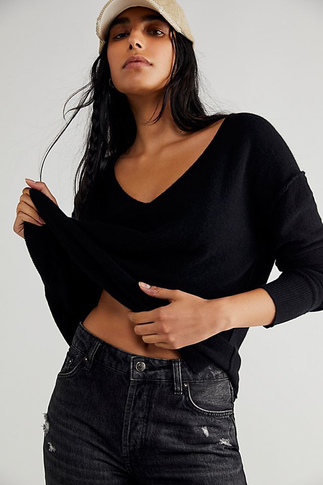 Harmony Cashmere V Sweater | Free People (Global - UK&FR Excluded)