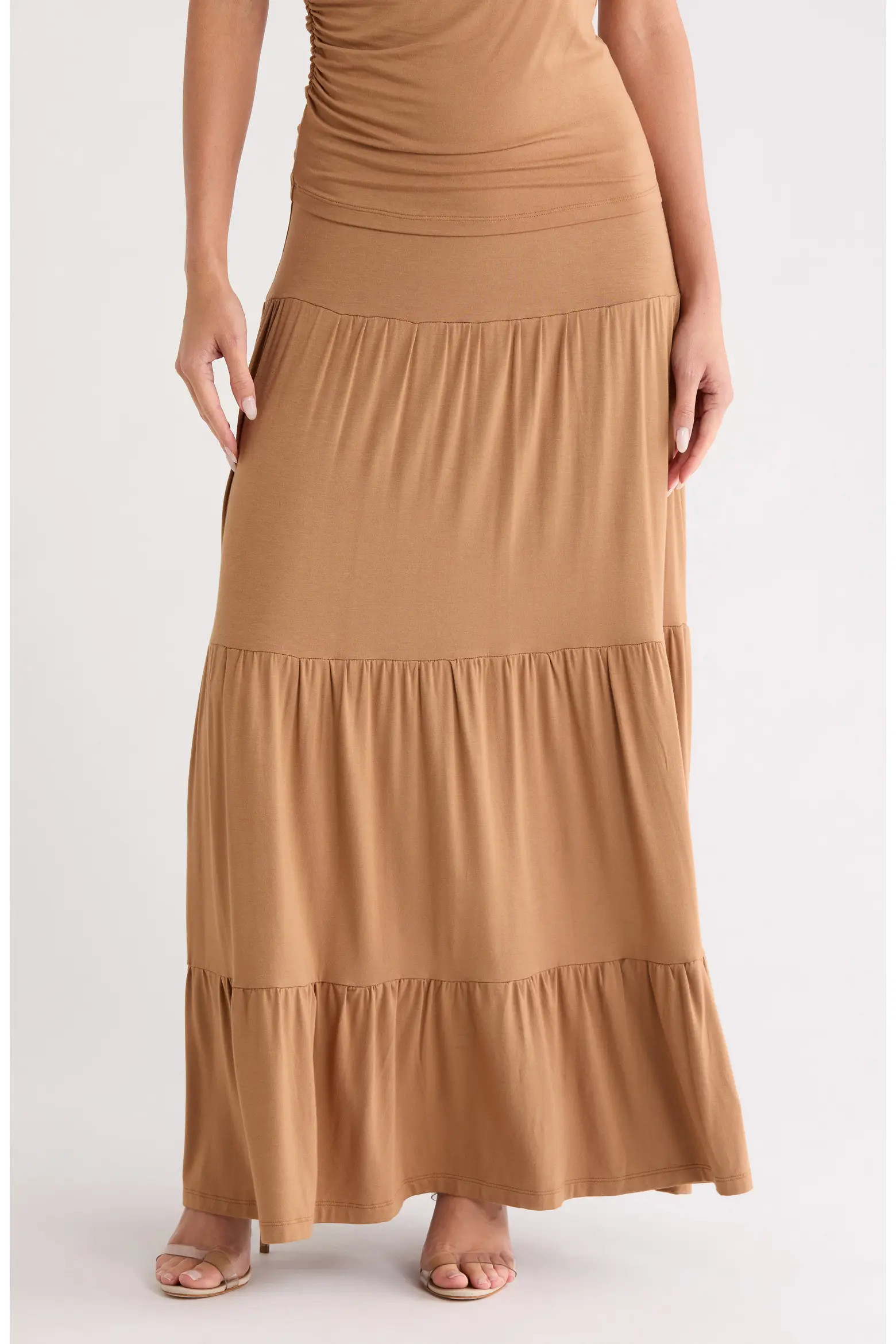 Tiered Jersey Maxi Skirt (Women) | Nordstromrack | Nordstrom Rack