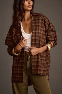 Revere Mocha Plaid Flannel XL | 12th Tribe