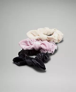 Uplifting Scrunchies 3 Pack *Velvet Bow | Women's Hair Accessories | lululemon | Lululemon (US)