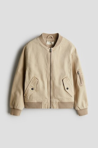 H & M - Twill Bomber Jacket - Beige | H&M (US + CA)