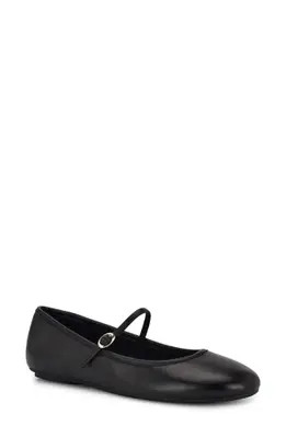 Nine West Classik Mary Jane Flat in Black at Nordstrom, Size 6 | Nordstrom