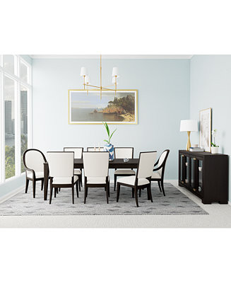 Mazen 9-Pc. Dining Set (Table, 6 Side Chairs & 2 Arm Chairs) | Macy's