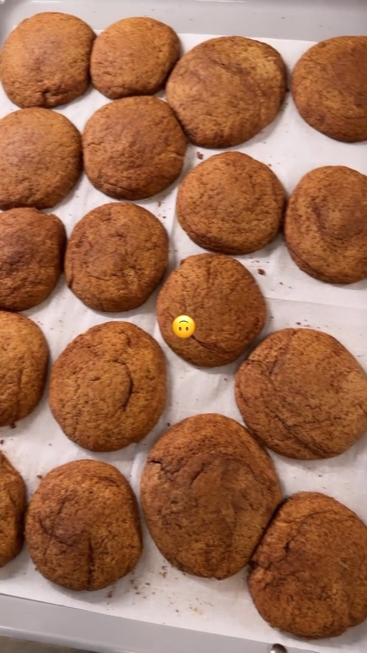 Snickerdoodles
1 cup salted butter 
1.5 cups sugars
2 large eggs
2 tsp vanilla
2.75 cup flour
1.5 tsp cream of tartar
.5 tsp baking soda 
1 tsp salt
Cinnamon - sugar mix
.25 cup sugar 
1.5 tbsp cinnamon 


#LTKhome #LTKfamily #LTKHoliday
