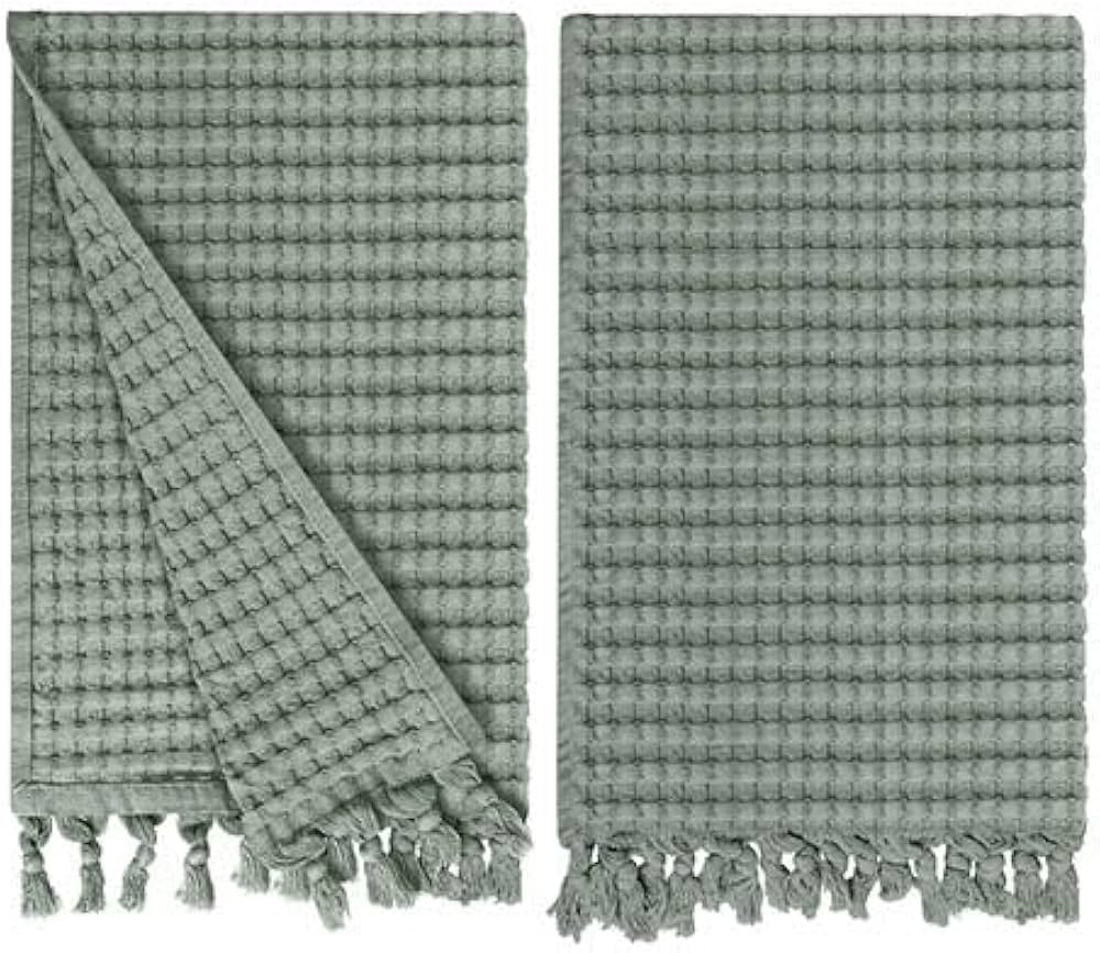 GILDEN TREE Decorative Waffle Hand Towels for Bathroom, 20x35 Large, Quick Drying Fingertip Towel... | Amazon (US)