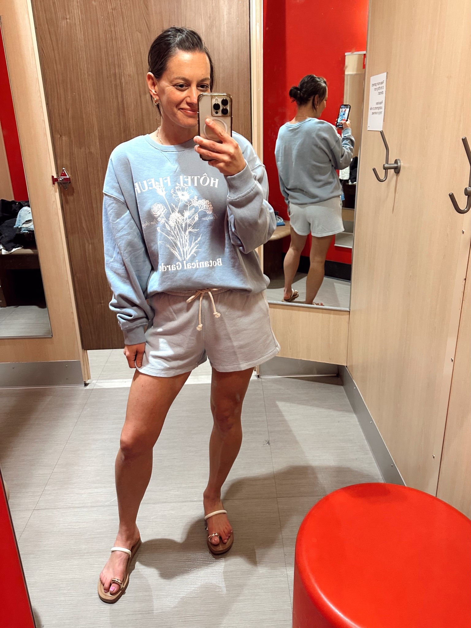 Target new arrivals!
Graphic sweatshirt runs true to size for an oversized fit.
Comfy shorts run true to size.



#LTKActive #LTKFindsUnder50 #LTKOver40