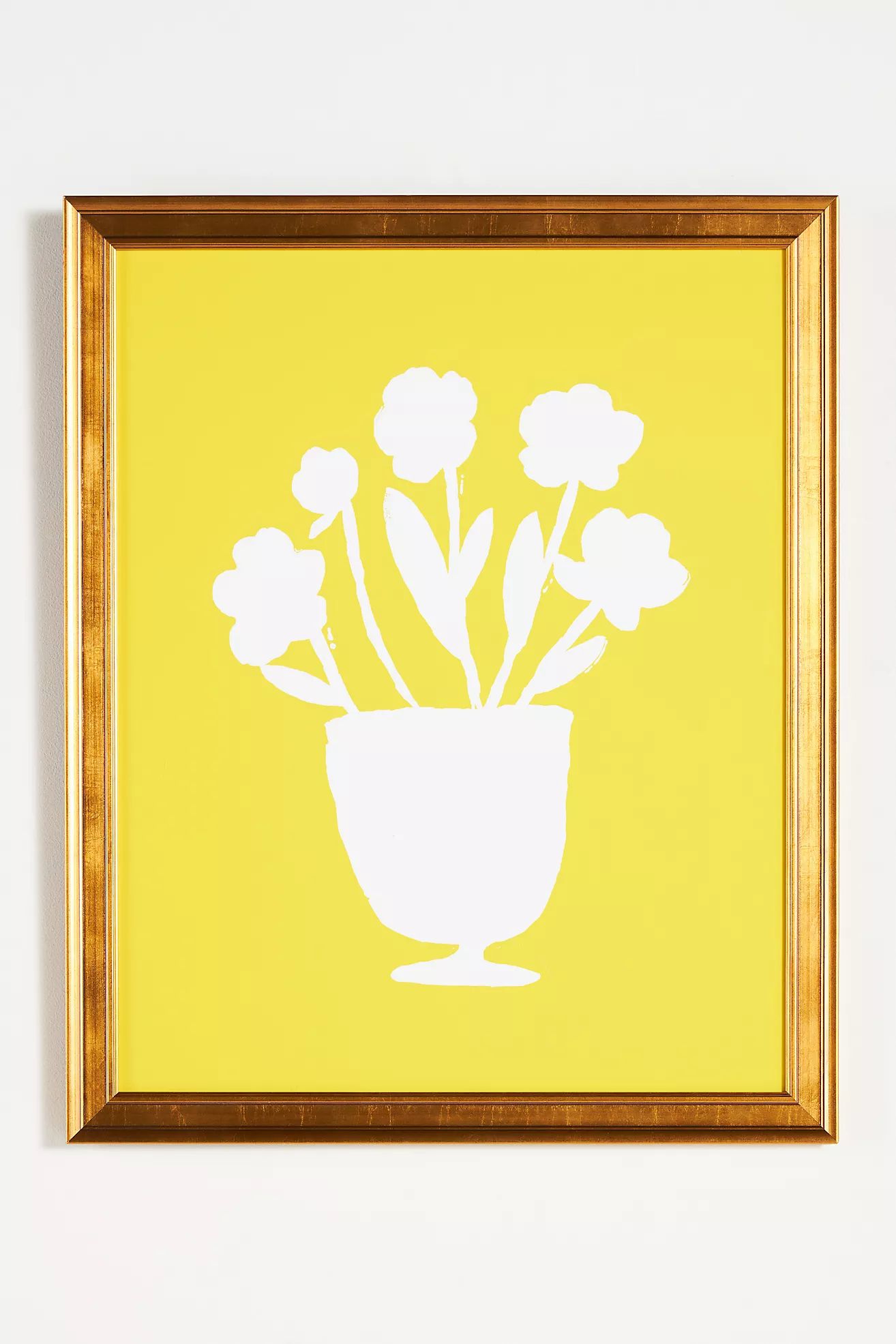 Yellow Flower Vase Wall Art | Anthropologie (US)
