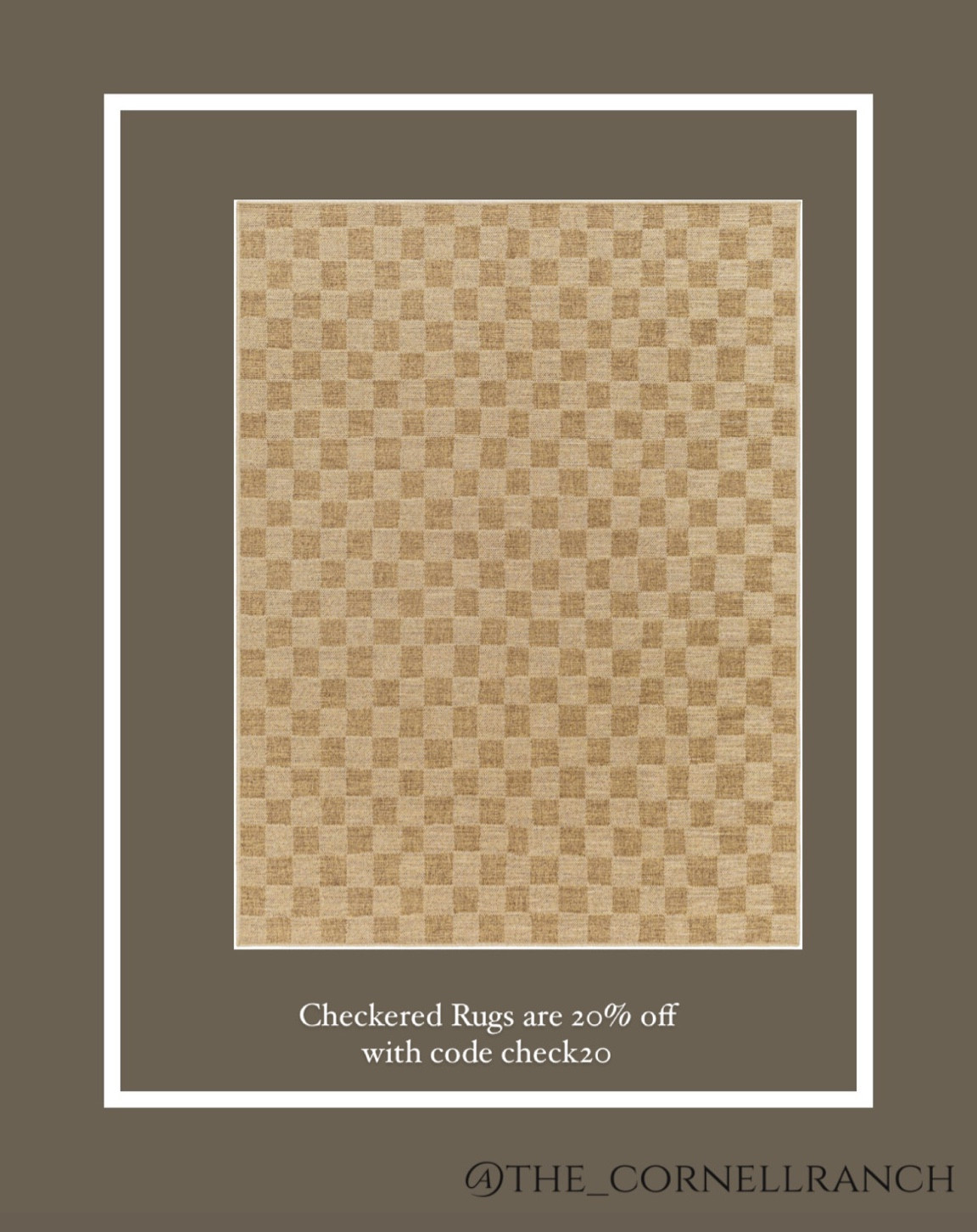 Outdoor rug
Checkered
Check20 for 20% 
All checkered rugs


#LTKFind #LTKhome #LTKSeasonal