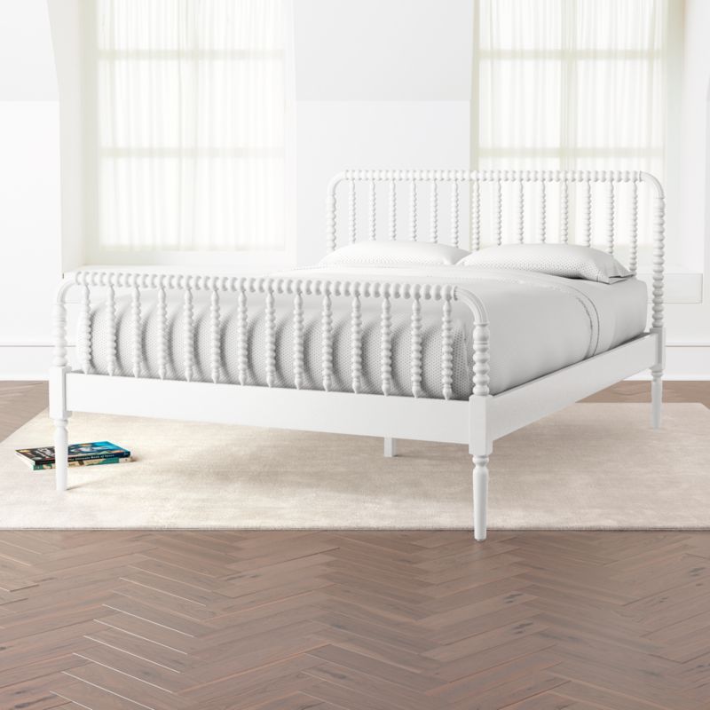 Jenny Lind White Queen Bed + Reviews | Crate and Barrel | Crate & Barrel