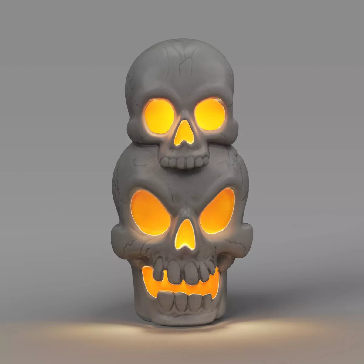 22.5" Light and Sound Stacked Skulls Outdoor Halloween Decorative Prop - Hyde & EEK! Boutique™ | Target