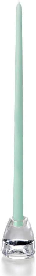 yummi Blue Jade Taper Candles -18 inch - 12 per Pack | Amazon (US)