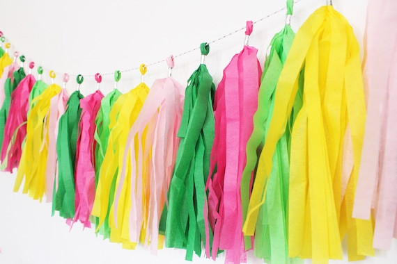 Tutti Frutti Tassel Garland | Flamingo Tassel Garland | Pineapple Tassel Garland | Tropical Tasse... | Etsy (US)