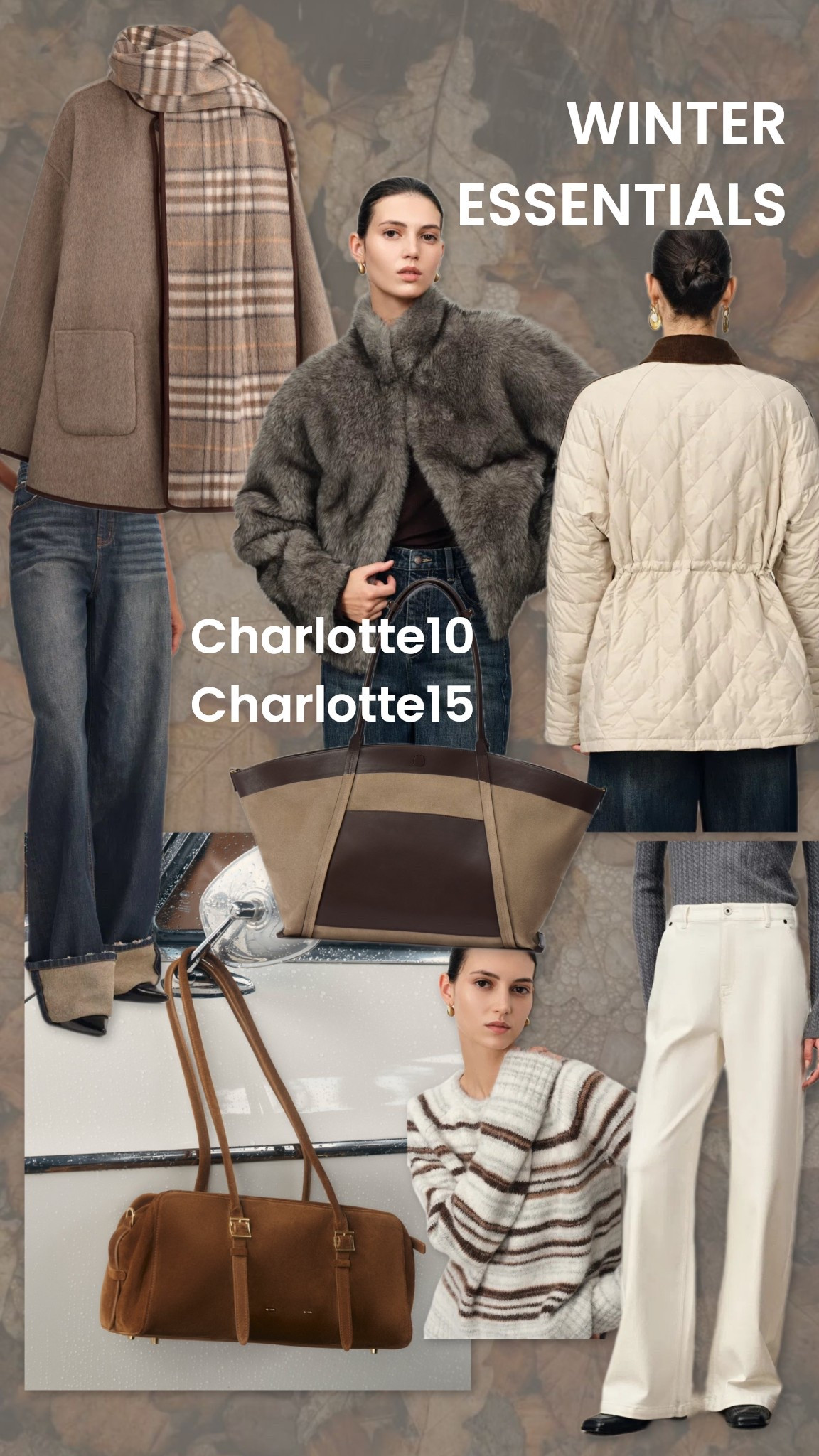 Winter wardrobe essentials from Fabrique - use my discount codes on top of Black Friday deals:

Charlotte10 (or)
Charlotte15

Winter coat - winter style - fleece lined jeans - wide leg jeans - quilted jacket - faux fur coat - scarf coat - suede bag - brown suede bag - knitwear 

#LTKwinter #LTKCyberWeek #LTKuk