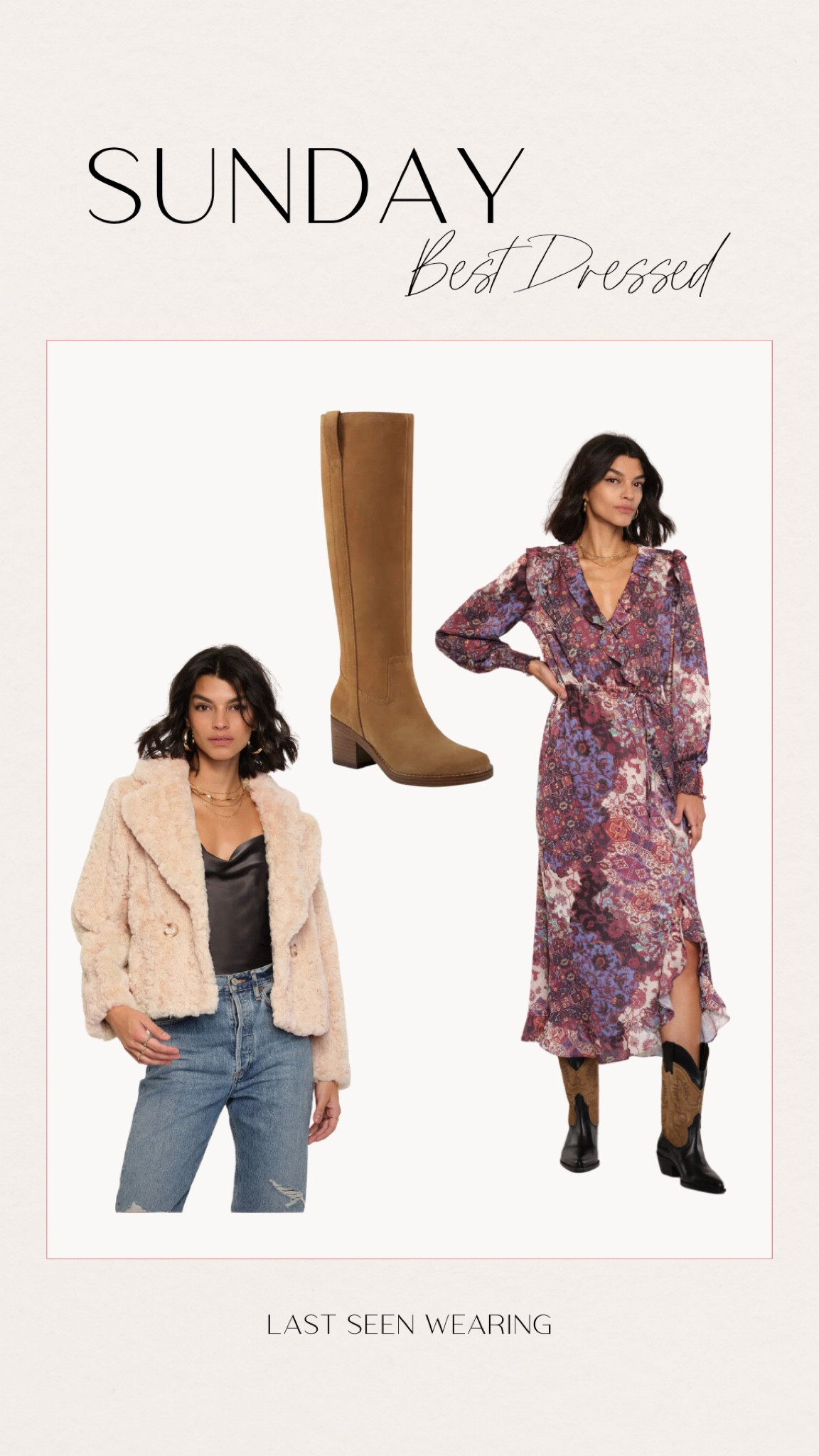 Sunday Best 
#kneehighboots
#furjacket

#LTKstyletip