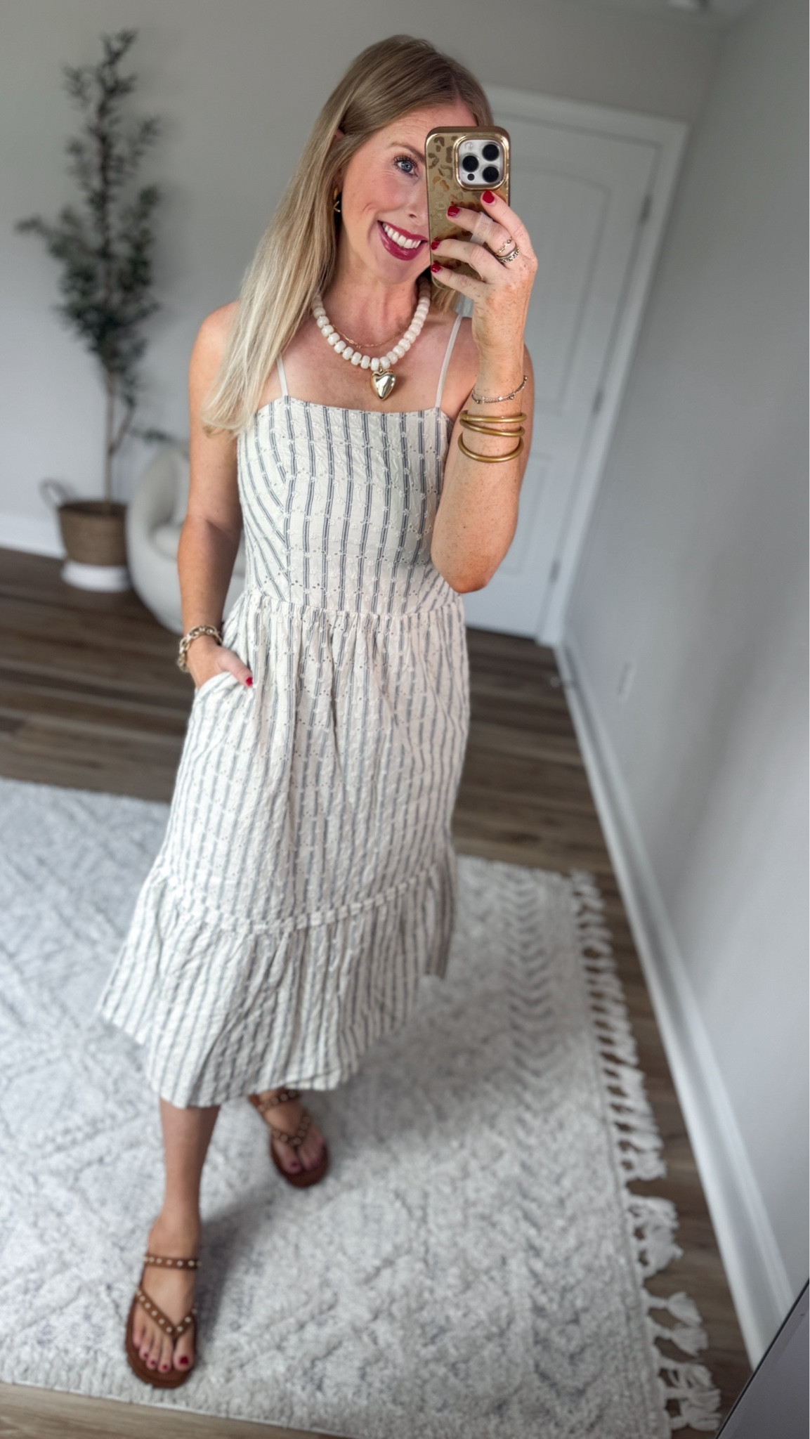 Weekend Walmart Wins try on
Striped + eyelet midi dress- small

#LTKootd #LTKmomlife
