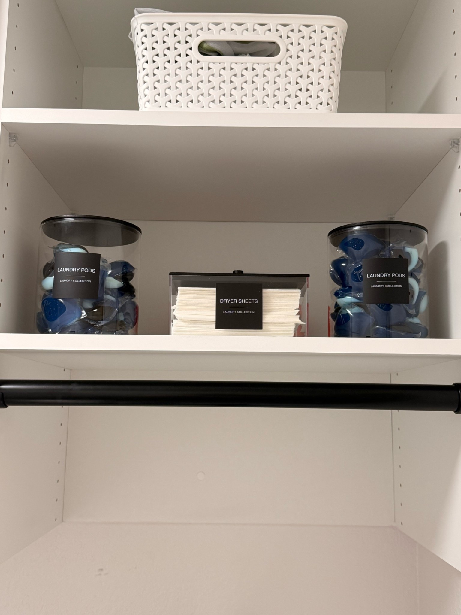 Our new laundry shelves have accessories and we love them! We got the top basket from Target and the jars from Lowe’s!!

#LTKHome #LTKdayinmylife