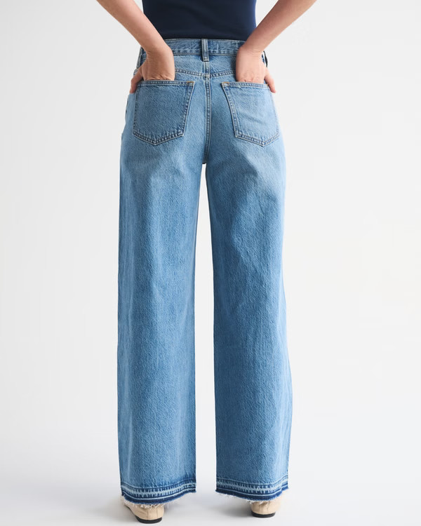High Rise Wide Leg Jean | Abercrombie & Fitch (US)