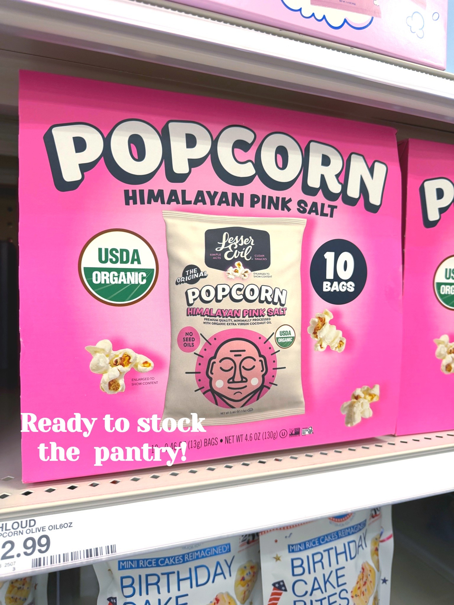 Ready to stock the pantry! These drool worthy snacks will be a hit this summer! 

LesserEvil Organic Himalayan Pink Snack Pack Popcorn - 4.6oz/10ct
#target #targetstyle #lesserevol #targetkids #newattarget #popcornsnacks

#LTKTravel #LTKKids #LTKdayinmylife
