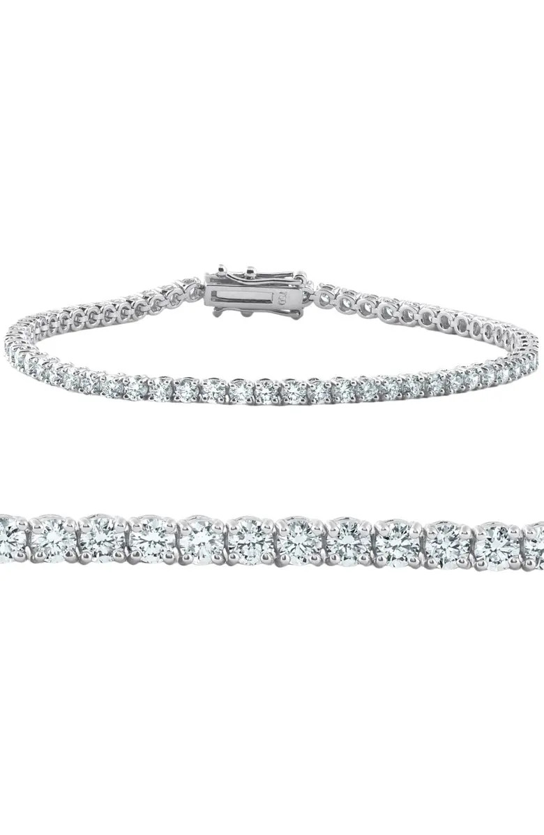 4 Carat TW Round Cut Diamond Tennis Bracelet 14k Gold Lab Grown | Nordstrom