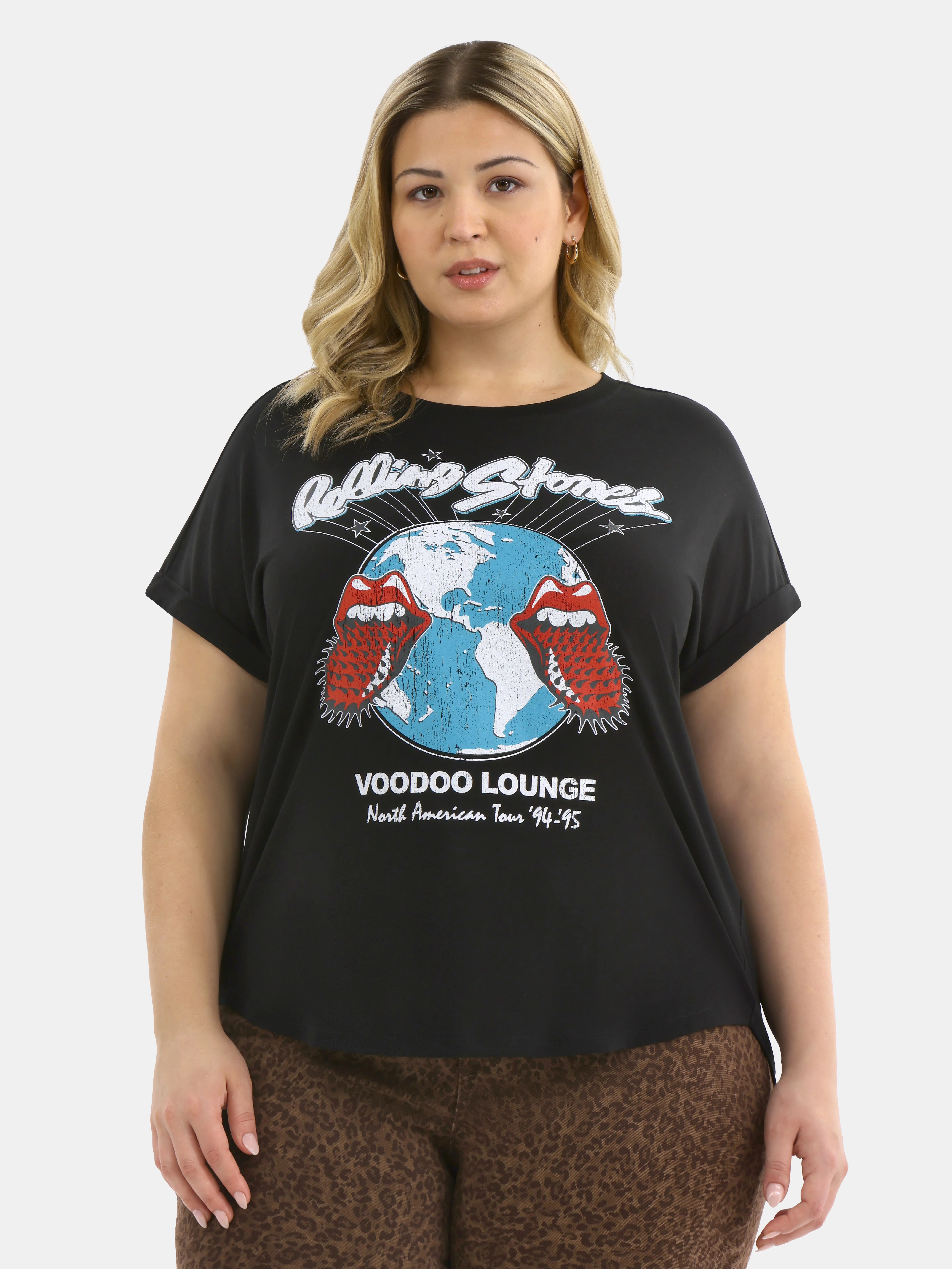 Terra & Sky Women's Plus The Rolling Stones Voodoo Lounge Graphic Tee, Sizes 0X-5X | Walmart (US)