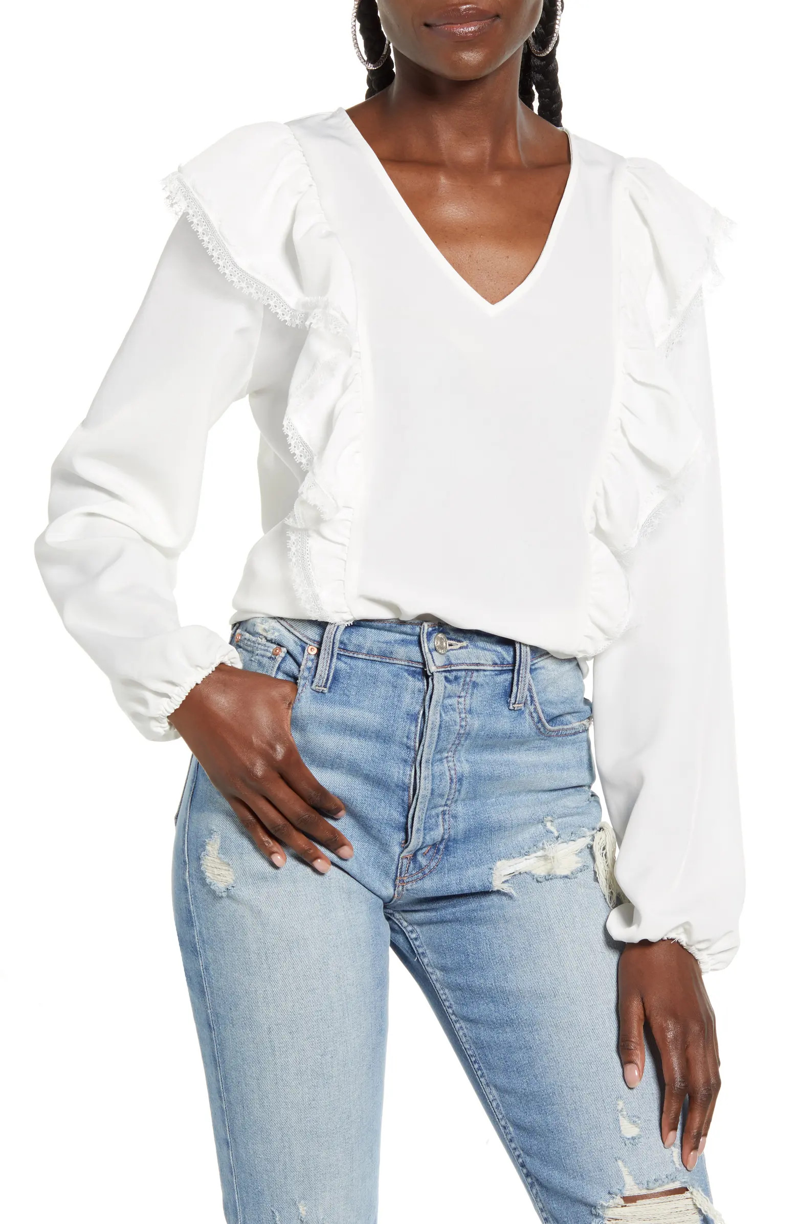 VERO MODA Karma Long Sleeve Blouse | Nordstrom