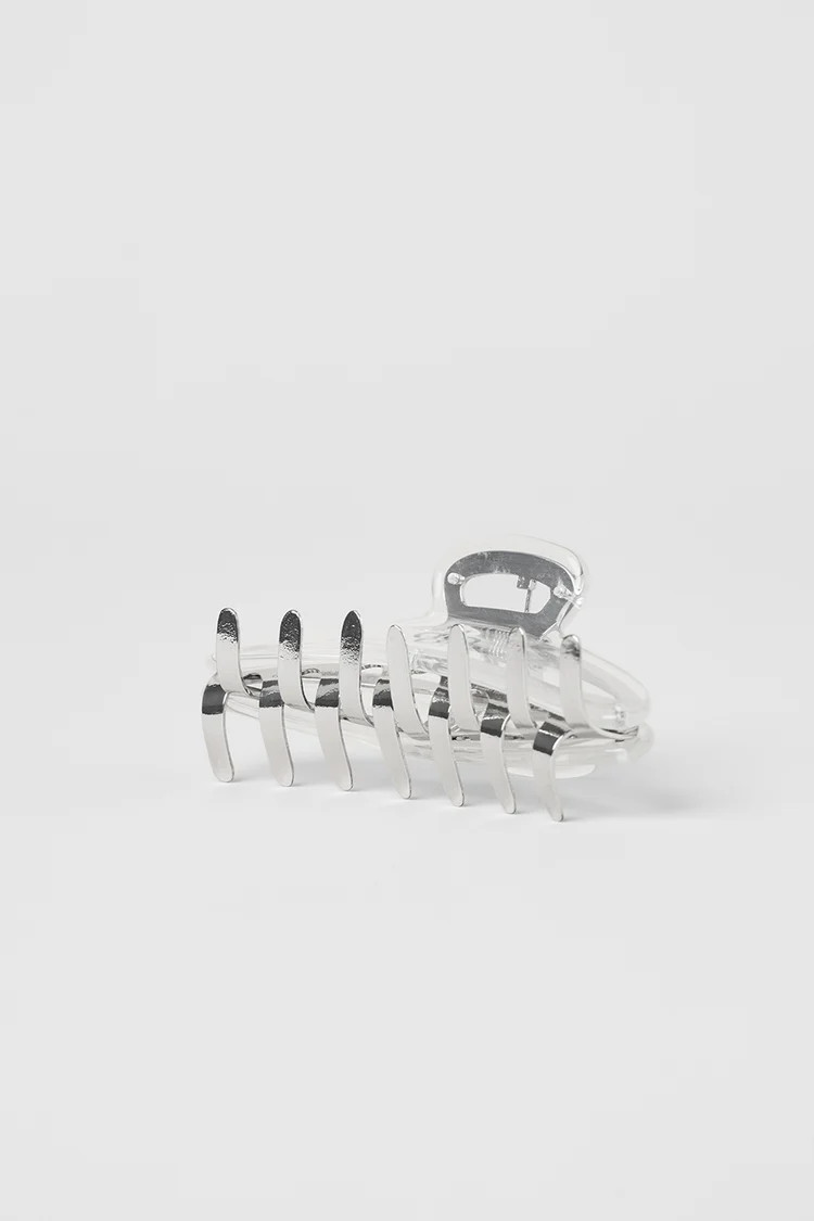 Acrylic Illusion Claw Clip - Clear Acetate/Chrome | Alo Yoga (US)