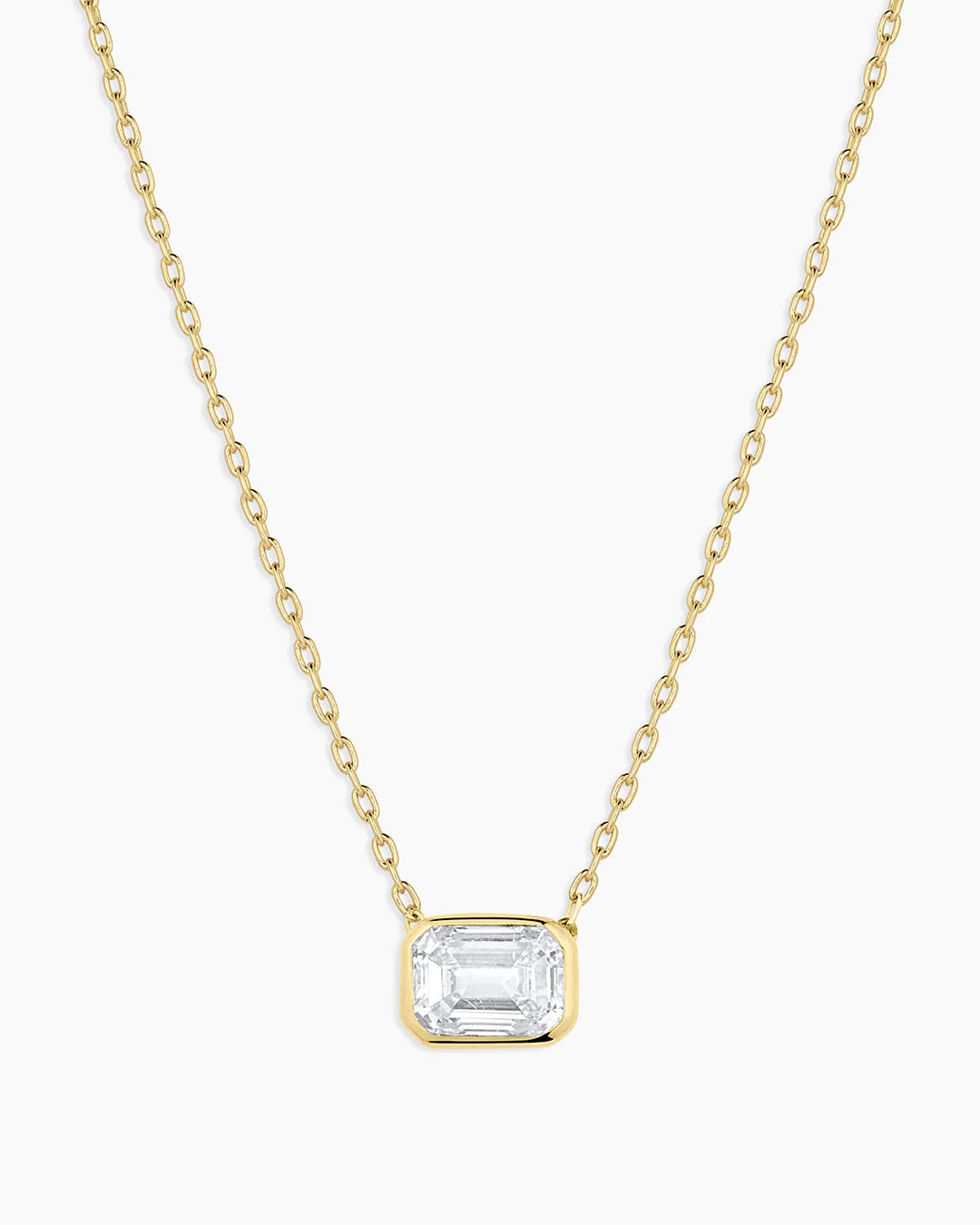 Classic Diamond Emerald Necklace | gorjana