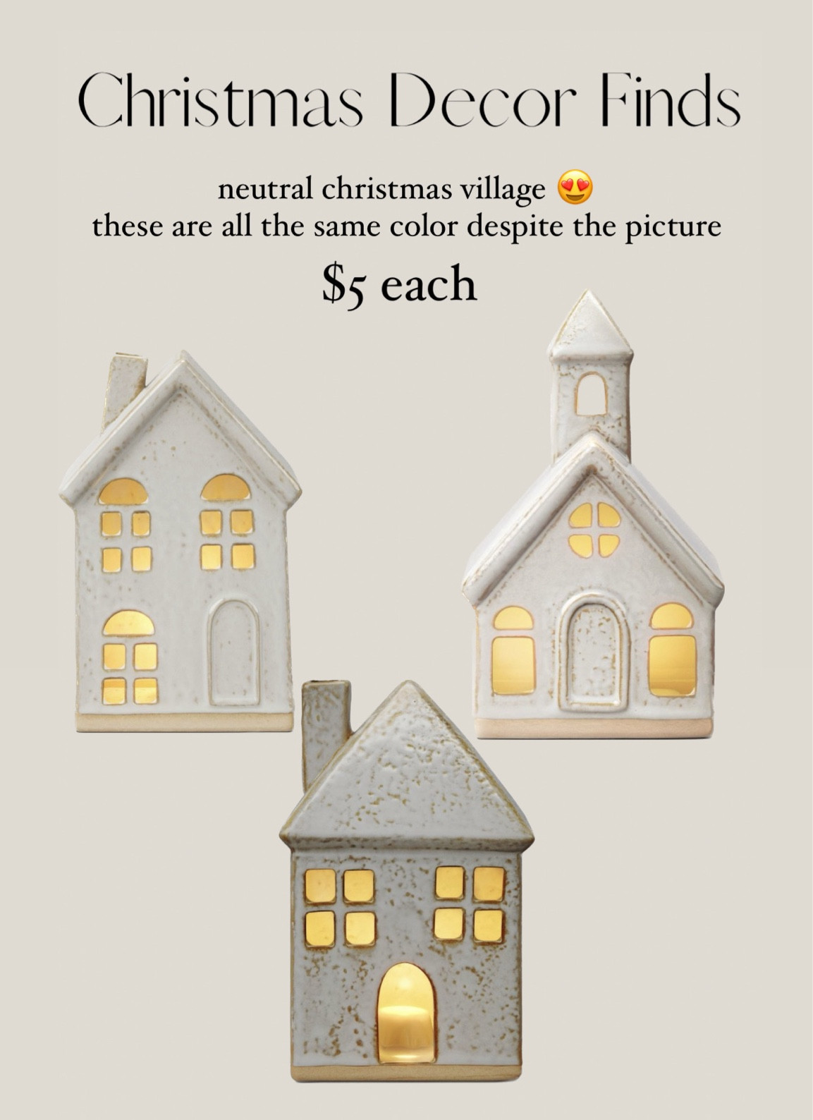 Christmas Village pieces $5 each 

#LTKHoliday #LTKhome