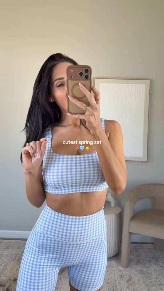 Cutest matching set for spring! I’m wearing a size small. 🩵
#amazon #workoutset 

#LTKSpringSale #LTKSeasonal #LTKgrwm