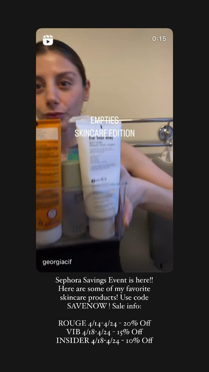 My skincare empties, Sephora sale, Sephora.com, skincare products skincare reviews 

#LTKBeautySale #LTKFind #LTKbeauty