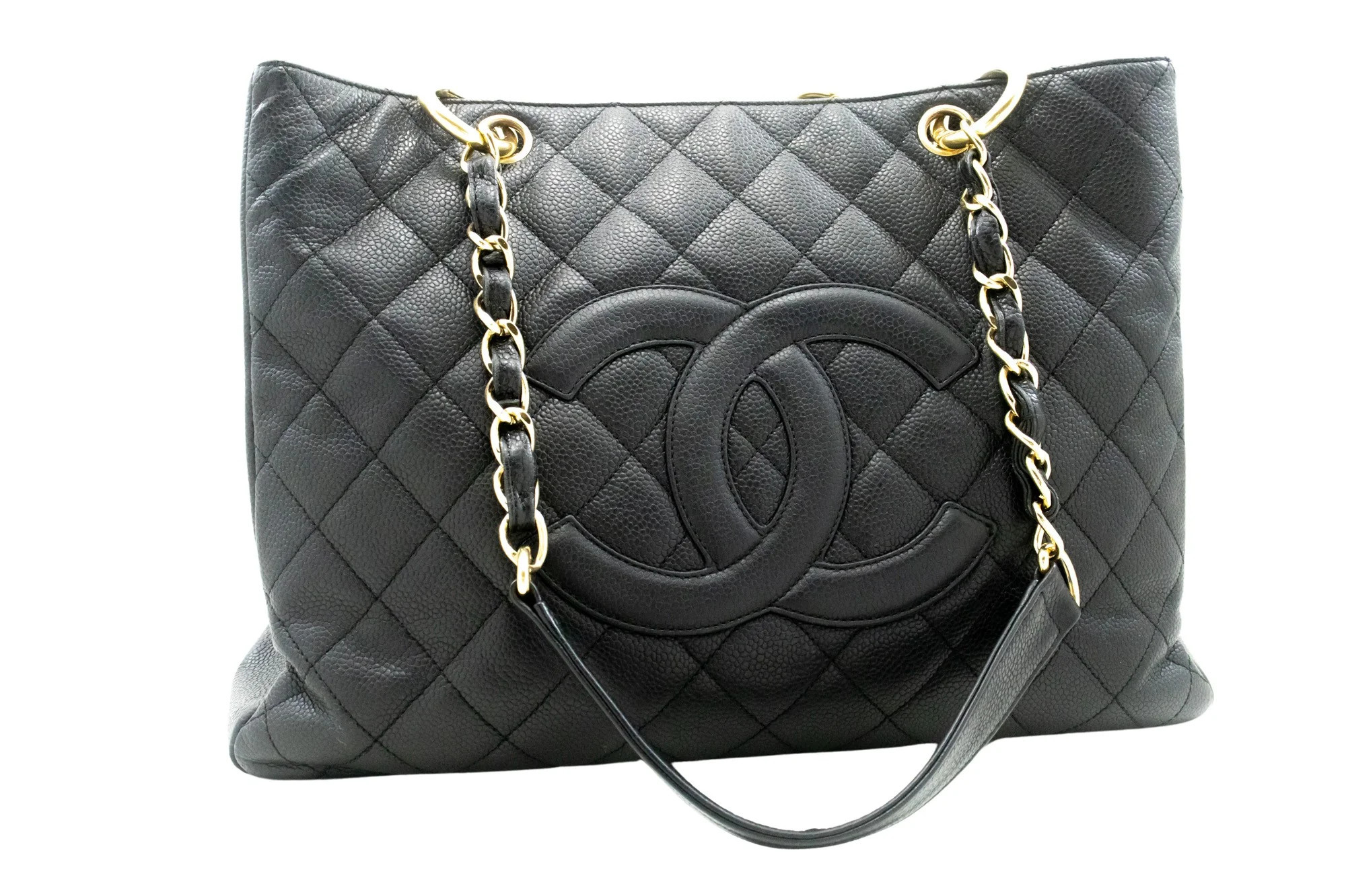 Chanel Gst (Grand Shopping Tote) Leather Shoulder Bag (Pre-Owned) | Shop Simon