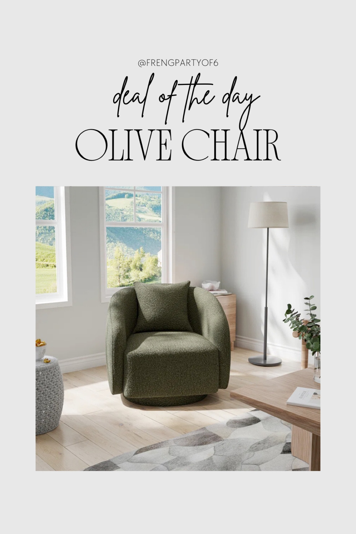 Affordable green barrel chair under $175!

#LTKHome #LTKSaleAlert