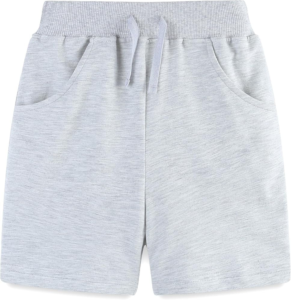 AMIYAN Toddler Shorts Boys Cotton Short Pants with Pocket and Elastic Waist Athletic Jogger Short... | Amazon (US)